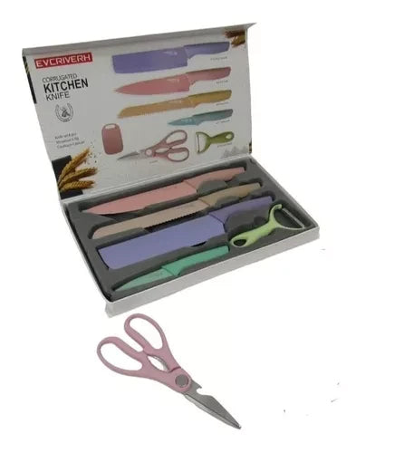 SET DE CUCHILLOS 6 PIEZAS